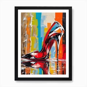 High Heeled Shoe Art Print