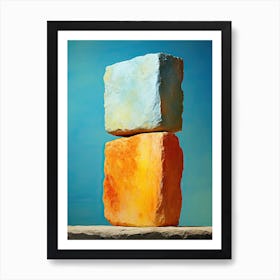 Stacked Stones, Stones Art 1 Art Print