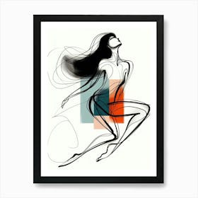 A Canvas of Graceful Chaos Art Print