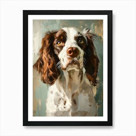 Springer Spaniel.Generated AI. Wall Art Print 4 Poster