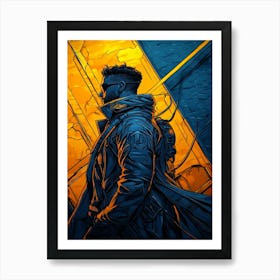 Man In The Suit Art Print