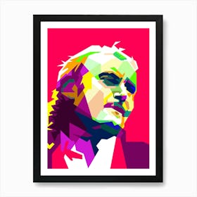 Phil Collins pop art WPAP is an English musician, singer, drummer, songwriter, record producer and actor. He was the drummer and later became the lead singer of the rock band Genesis and had a successful solo career, achieving three UK number-one singles and seven US number-one singles as a solo artist. Poster