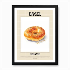 Sesame Bagel 6 Art Print