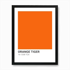 Orange Tiger Art Print