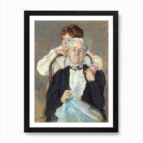 Portrait of Mrs. Cyrus J. Lawrence with her grandson R. Lawrence Oakley (ca.1898), Mary Cassatt Art Print