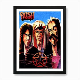 Rush band music 4 Art Print