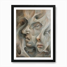 'Faces' 6 Art Print