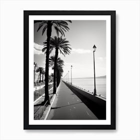 Nice, France, Black And White Old Photo 2 Art Print