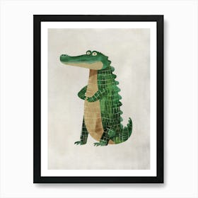 Boho Nursery 1 Crocodile Affiche