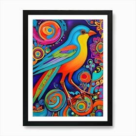 Colorful Bird ~ Reimagined 8 Art Print