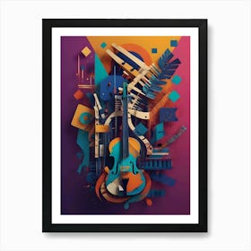 Abstract Music Art Print