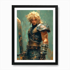 Cloud Strife Art Print