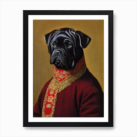 Chinese Shar Pei 3 Renaissance Portrait Oil Painting Art Print