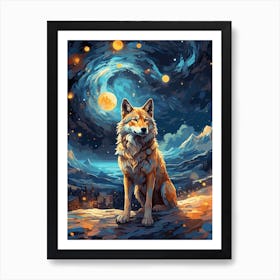 Wolf Art Art Print