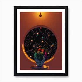 Science Fiction Alien Vase Astronomy View Art Print