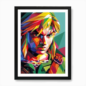 Link From Zelda Art Print