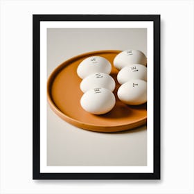 Eggs On A Plate 2 Art Print