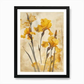 Yellow Iris 4 Art Print