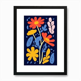 Abstract Floral Painting Art Print