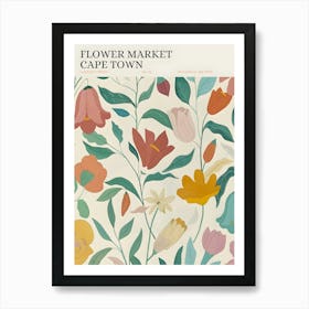 Flower Market Cape Town Art Print