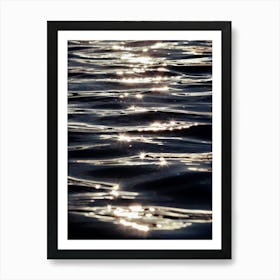 Sun reflecting of the water. Art Print