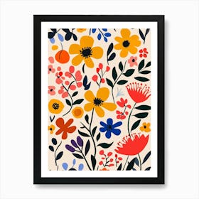 Floral Pattern 16 Art Print