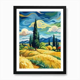 Tuscan Landscape Art Print