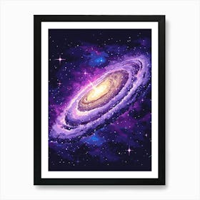 Galaxy Painting Art Print