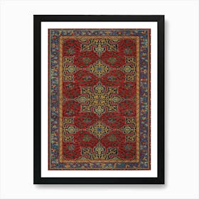 Arabic Art Pattern, Emile Prisses D’Avennes, La Decoration Arabe,Digitally Enhanced Lithograph From Own1 Art Print