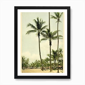 Seminyak Beach Bali Indonesia Vintage Art Print