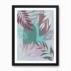 Abstract Leaves 7 Art Print