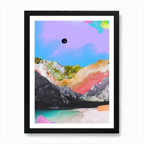 Mountain Beach Art Print