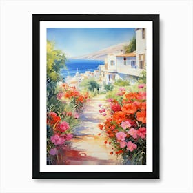 Whispers of the Sea: Mediterranean Coast Print Art Print