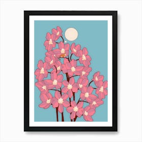 Blossom Cat Tree Art Print