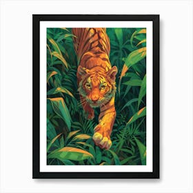 Tiger In The Jungle 61 Art Print