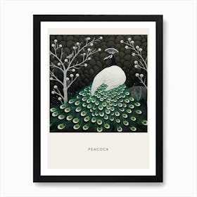 Ohara Koson Inspired Bird Painting Peacock 6 Poster Art Print