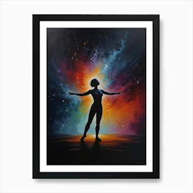 Silhouette Of A Woman 6 Art Print