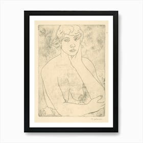 Bust Of A Young Woman Female Elbow, Mikuláš Galanda Art Print