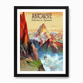 Artouste Ski Area, Pyrenees, France Art Print