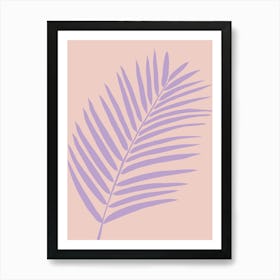 Palm Leaf Lavender Poster