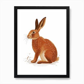 Belgian Hare Nursery Illustration 1 Art Print