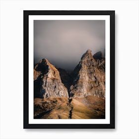 Cloudy Mountains Art Print