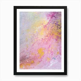 Pink and Golden Energy Art Print