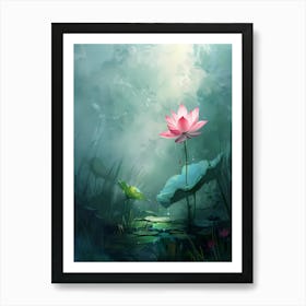 Lotus Flower Art Print