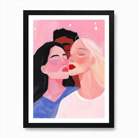 Kissing 7 Art Print