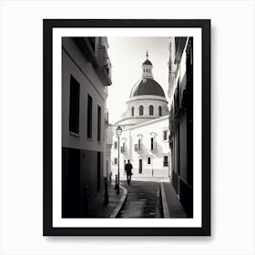 Cadiz, Spain, Black And White Old Photo 3 Art Print