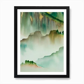 Grand Canyon National Park United States Of America Water Colour Poster Art Print