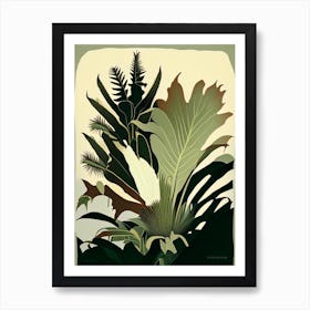 Staghorn Fern Rousseau Inspired Art Print