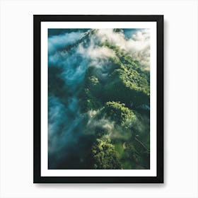 Aerial View Of A Valley Art Print