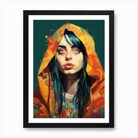 Billie Eilish Saint Portrait 6 Art Print